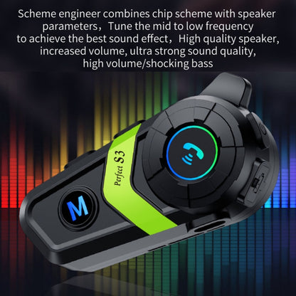 S3 Motorcycle Helmet Bluetooth Headset For Full and Half Helmets