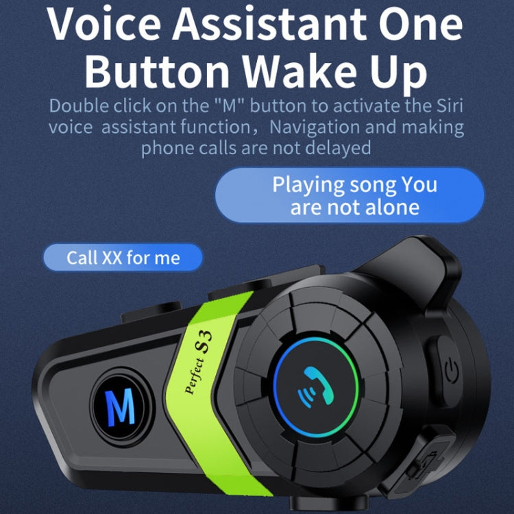 S3 Motorcycle Helmet Bluetooth Headset For Full and Half Helmets