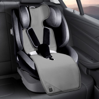 Car USB Heated Seat Cushion Winter Plush Child Seat Pad, 90x32cm
