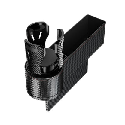 Car Seat Gap Storage Box Car Water Cup Holder Ashtray, Left Black Red, Left Carbon Fiber, Left Brown, Left Beige, Left Black, Right Black Red, Right Carbon Fiber, Right Brown, Right Beige, Right Black
