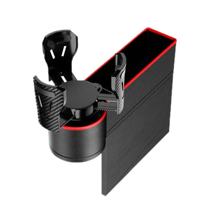 Car Seat Gap Storage Box Car Water Cup Holder Ashtray, Left Black Red, Left Carbon Fiber, Left Brown, Left Beige, Left Black, Right Black Red, Right Carbon Fiber, Right Brown, Right Beige, Right Black