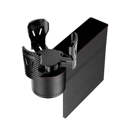 Car Seat Gap Storage Box Car Water Cup Holder Ashtray, Left Black Red, Left Carbon Fiber, Left Brown, Left Beige, Left Black, Right Black Red, Right Carbon Fiber, Right Brown, Right Beige, Right Black