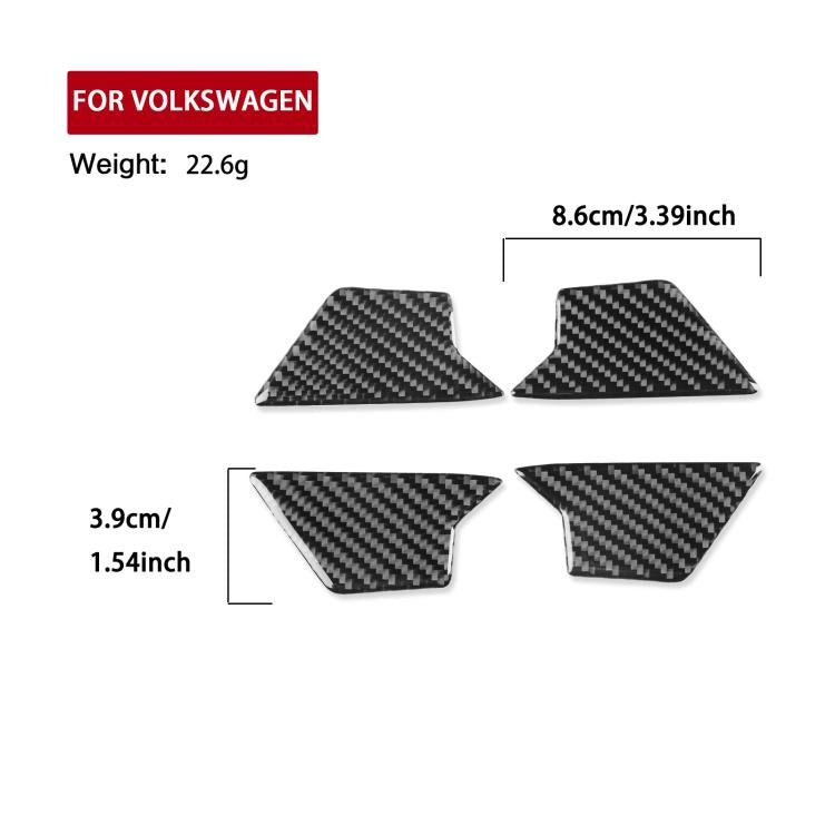 For Volkswagen Sagitar 2019-2023 4pcs /Set Left-hand Drive Door Inner Bowl Sticker