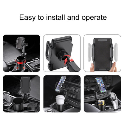 2 in 1 Car Mobile Phone Holder Multifunctional Water Cup Beverage Holder