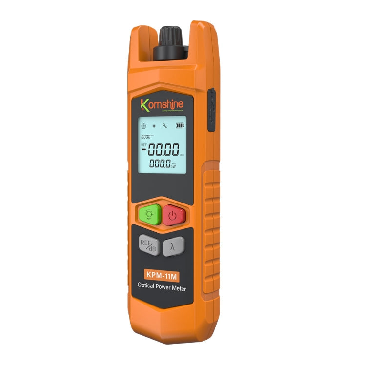 Komshine High Precision Optical Power Meter Mini Fiber Optic Light Attenuation Tester With LED, A-G/-70dBM to +6DBM, C-G/-50DBM to +26DBM, A-L/-70dBM to +6DBM, C-L/-50DBM to +26DBM