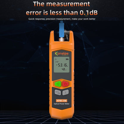 Komshine High Precision Optical Power Meter Mini Fiber Optic Light Attenuation Tester With LED, A-G/-70dBM to +6DBM, C-G/-50DBM to +26DBM, A-L/-70dBM to +6DBM, C-L/-50DBM to +26DBM