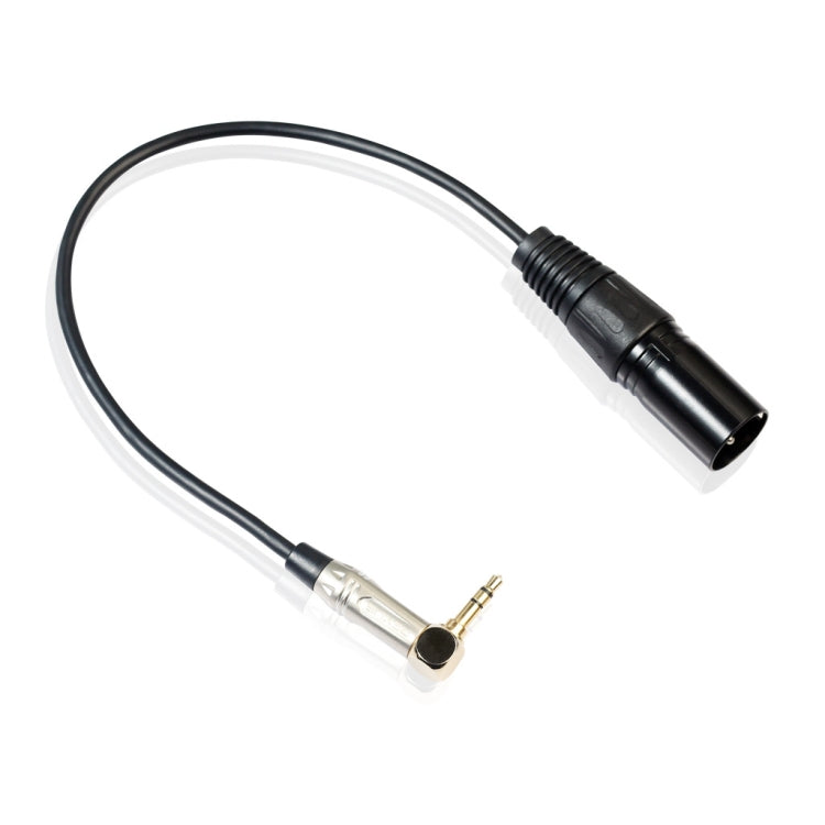 0.3m 90 Degree 3.5mm Stereo TRS Male to XLR 3Pin Male Audio Cable