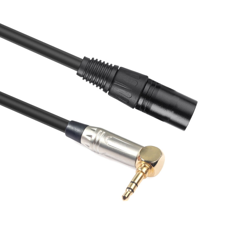 0.3m 90 Degree 3.5mm Stereo TRS Male to XLR 3Pin Male Audio Cable