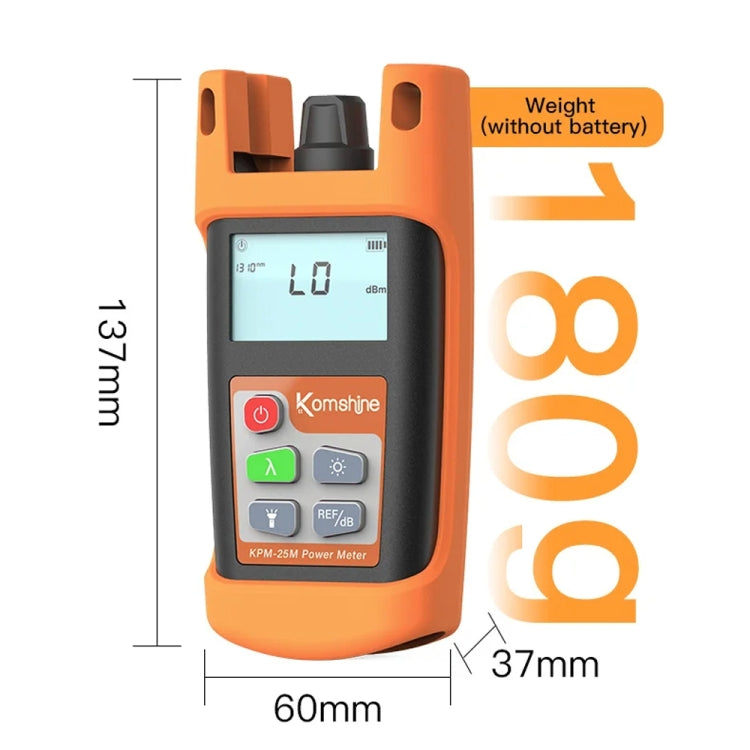 Komshine Mini Handheld Optical Power Meter Fiber Loss Measurement, KPM-25M-A/-70DBM to +6DBM, KPM-25M-C/-50DBM to +26DBM