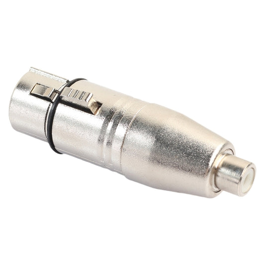 Zinc Alloy XLR Female To RCA Female Lotus Head Microphone Mixing Audio Transit Joint, XLR Female To RCA Female