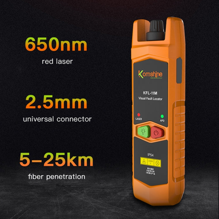 Komshine Mini Red Light Fiber Optic Test Pen, KFL-11M-10, KFL-11M-20, KFL-11M-30