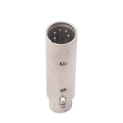 Zinc Alloy Shell Large 3Pin Female XLR to 5Pin XLR Male DMX Signal Lamp XLR Adapter