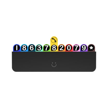 bbdd Temporary Parking License Plate Concealable Car Removal Number Plate, Rainbow Edition, Pure Edition, Piano Edition