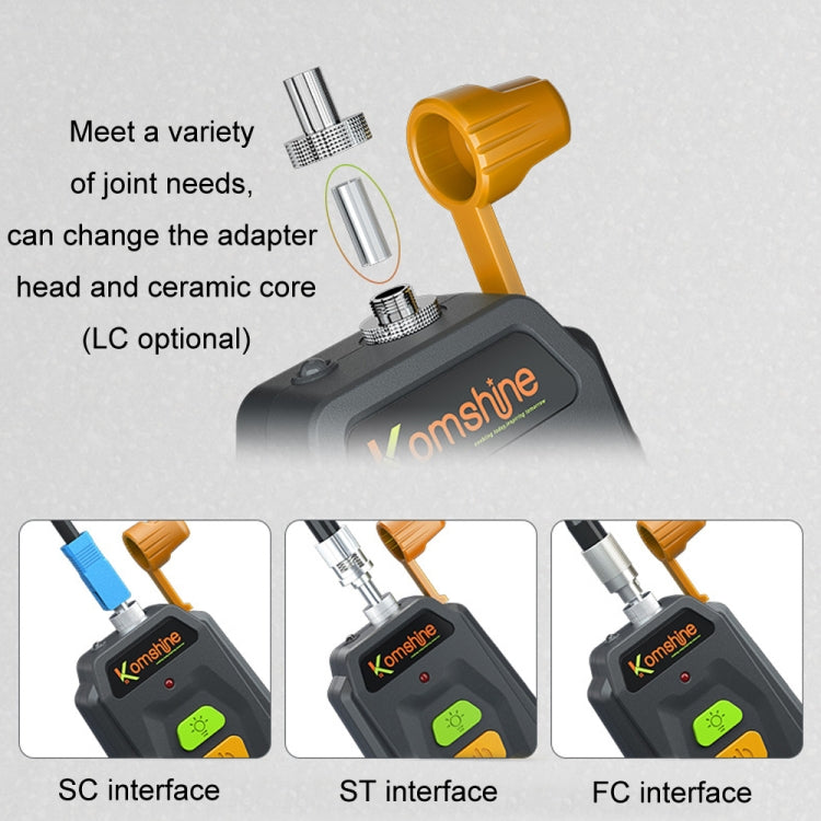 Komshine 15km Mini Optical Fiber Breakpoint Positioning Test Red Light Pen, KFL-Q-20MW, KFL-Q-30MW