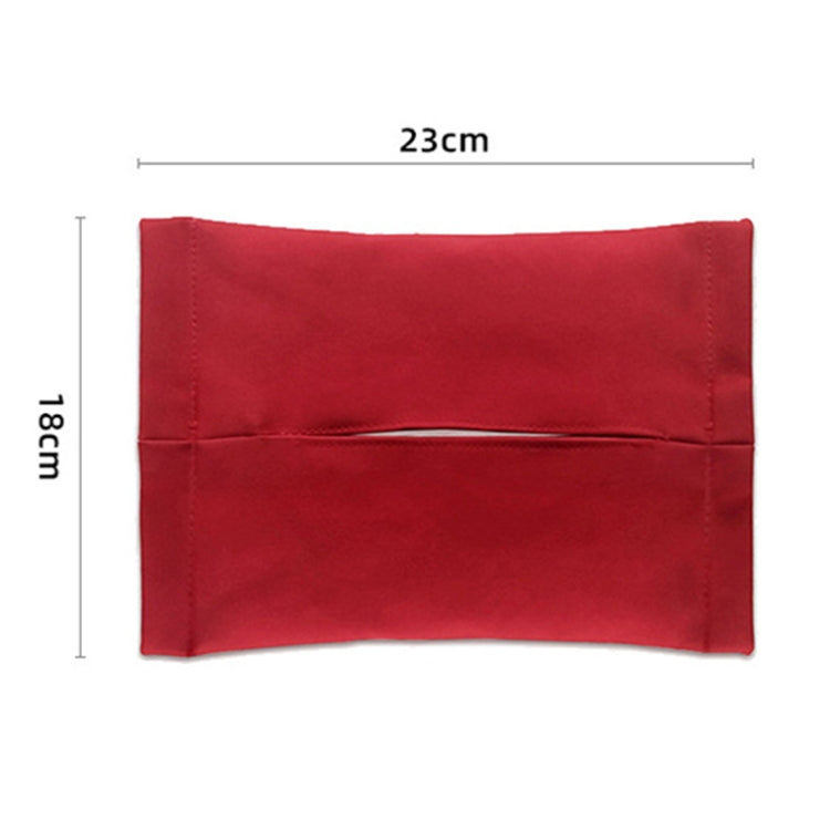 For Tesla Model 3 / Y Car Seat Central Control Screen Tissue Box Tissue Storage Bags, Black, Brown, Red