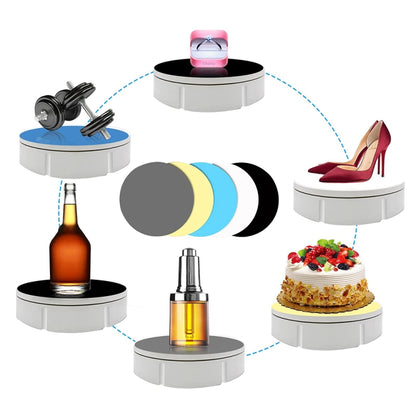 Rotating Booth PVC Background Board Live Product Display Accessories, Random Color Delivery, 15cm, 22cm, 30cm