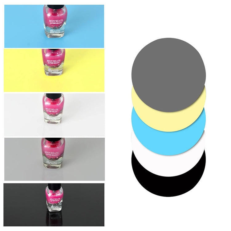 Rotating Booth PVC Background Board Live Product Display Accessories, Random Color Delivery, 15cm, 22cm, 30cm