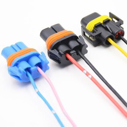 Car Headlight Socket Light Holder Plug With Cable, 1pair For 9005, 1pair For 9006, 1pair For H11 / H8 / 881