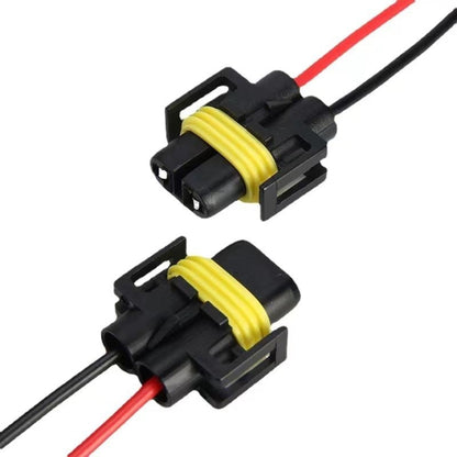 Car Headlight Socket Light Holder Plug With Cable, 1pair For 9005, 1pair For 9006, 1pair For H11 / H8 / 881