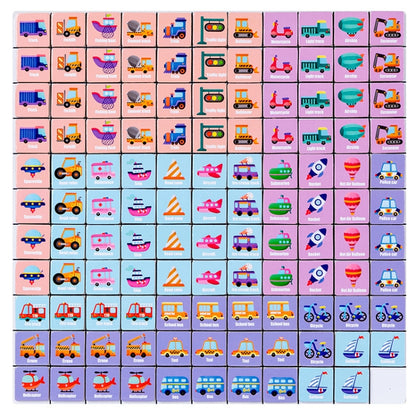 Children Wooden Fun Magnetic Puzzle Parent-child Interactive Desktop Game