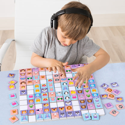 Children Wooden Fun Magnetic Puzzle Parent-child Interactive Desktop Game