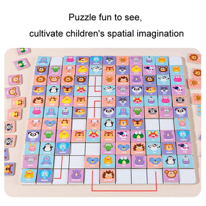 Children Wooden Fun Magnetic Puzzle Parent-child Interactive Desktop Game