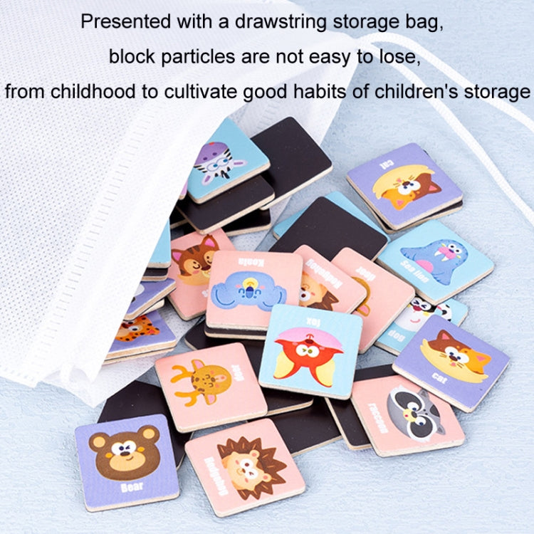 Children Wooden Fun Magnetic Puzzle Parent-child Interactive Desktop Game