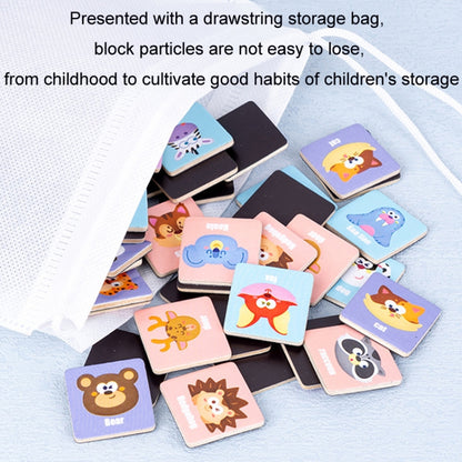 Children Wooden Fun Magnetic Puzzle Parent-child Interactive Desktop Game