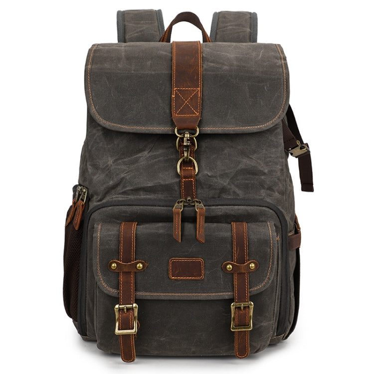 Large Capacity SLR Digital Camera Bag Laptop Backpack Canvas Storage Bag