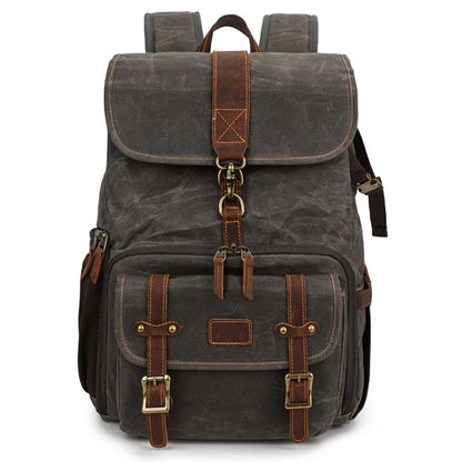 Large Capacity SLR Digital Camera Bag Laptop Backpack Canvas Storage Bag
