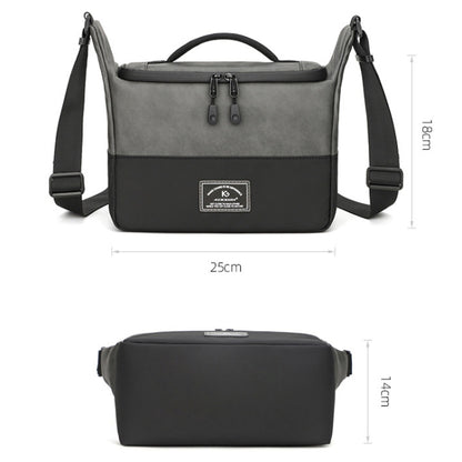 PU Leather Shoulder Crossbody Photography Bag SLR Camera Bag Lens Storage Bag