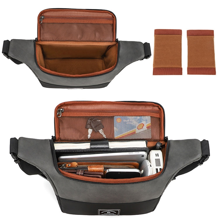 PU Leather Shoulder Crossbody Photography Bag SLR Camera Bag Lens Storage Bag