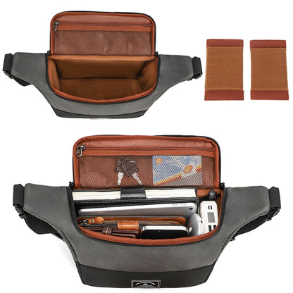 PU Leather Shoulder Crossbody Photography Bag SLR Camera Bag Lens Storage Bag