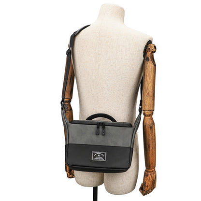PU Leather Shoulder Crossbody Photography Bag SLR Camera Bag Lens Storage Bag