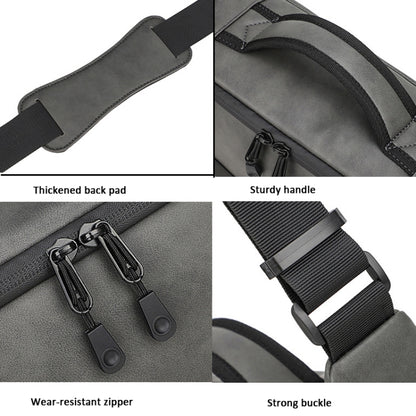 PU Leather Shoulder Crossbody Photography Bag SLR Camera Bag Lens Storage Bag