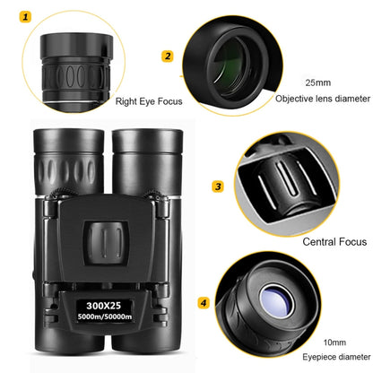 HD Powerful Folding Binoculars for Hunting Outdoor Camping, 200 x 25 Standard, 200 x 25 With Phone Clip, 500 x 25 Standard, 500 x 25 With Phone Clip, 3000 x 22 Standard, 3000 x 22 With Phone Clip