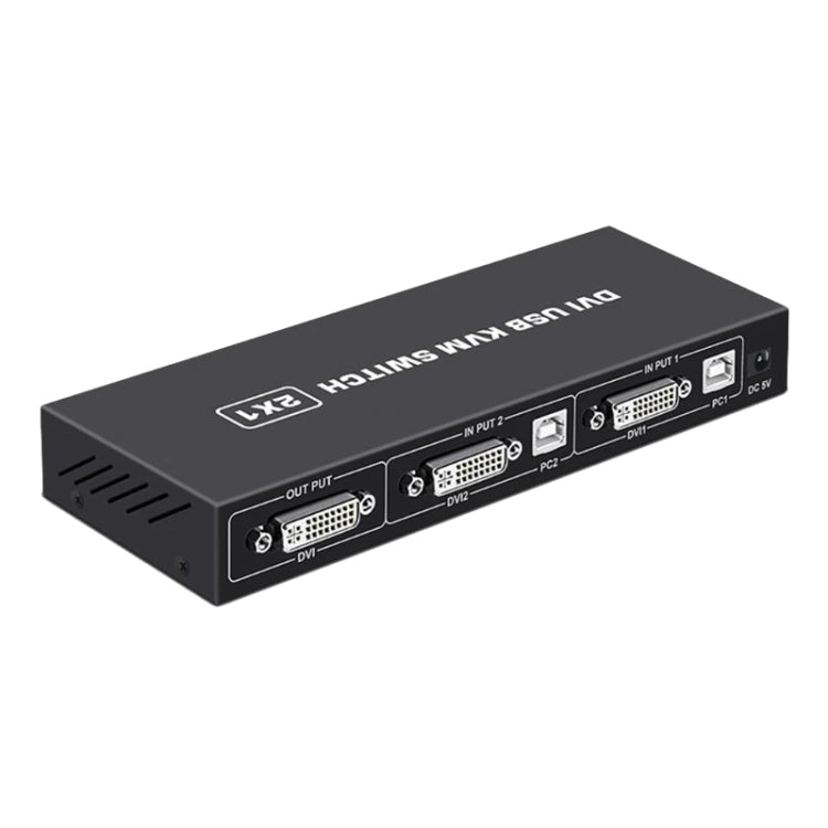 4K DVI USB KVM Switch DVI 2 In 1 Out Adapter Two Computer Shared Switcher Hub, SW88