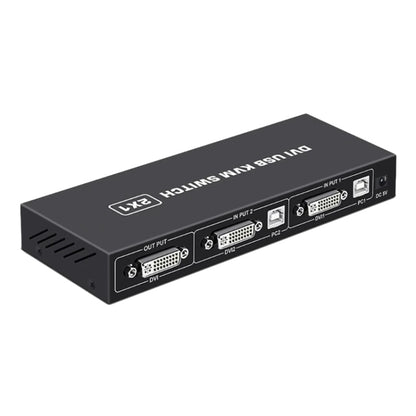 4K DVI USB KVM Switch DVI 2 In 1 Out Adapter Two Computer Shared Switcher Hub, SW88