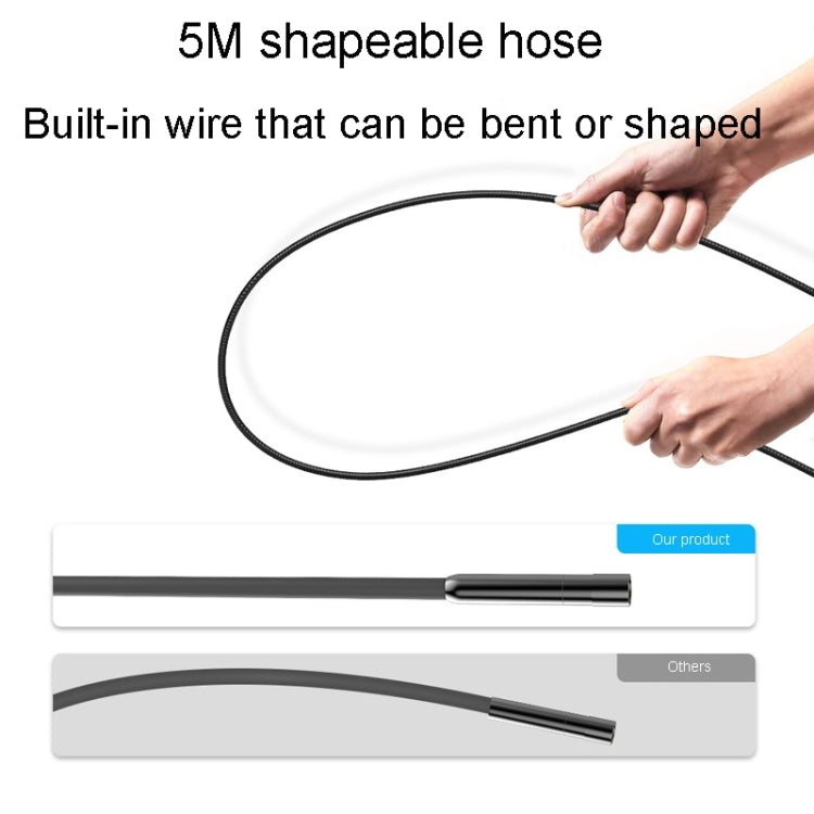 TESLONG MS450 5.5mm HD Pixel 4.5 Inch IPS LCD Screen Endoscope Auto Repair Tools, 5M, 5.5mm Single Lens / 5m