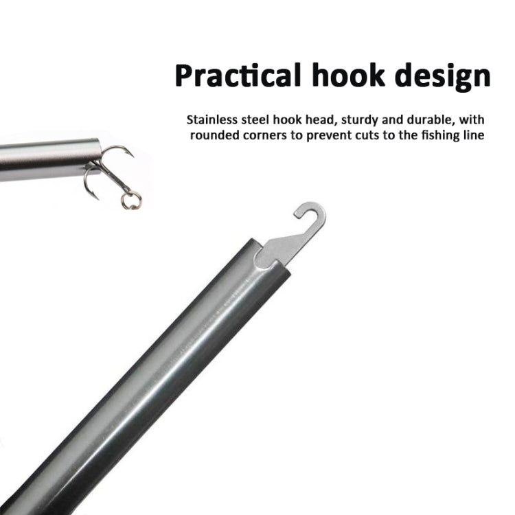 Aluminum Alloy Decoupler T-Shaped Fish Hook Remover Sea Fishing Equipment 24 X 7.5cm, Blue, Red, Gray, Blue+ Spring Rope, Red+ Spring Rope, Gray+Spring Rope
