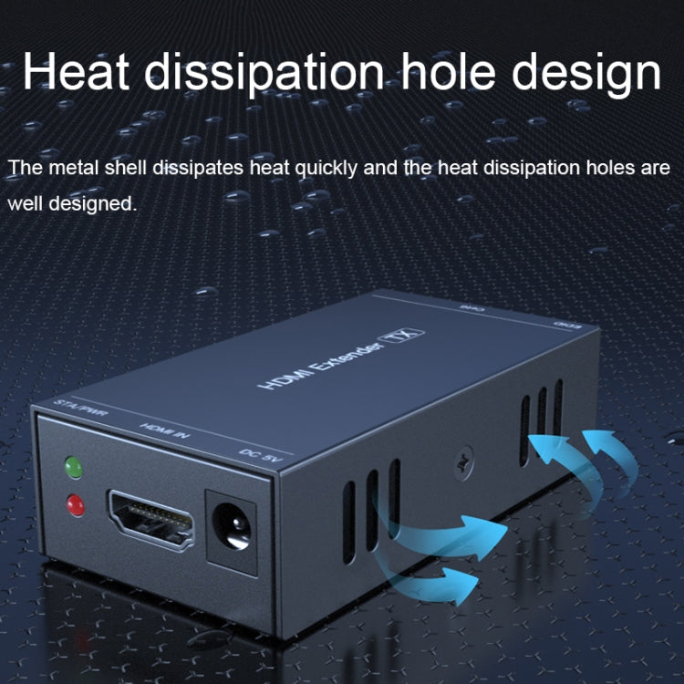 PWAY 165ft/50m HDMI To RJ45 Network Port 1080P Lossless Transmission Extender