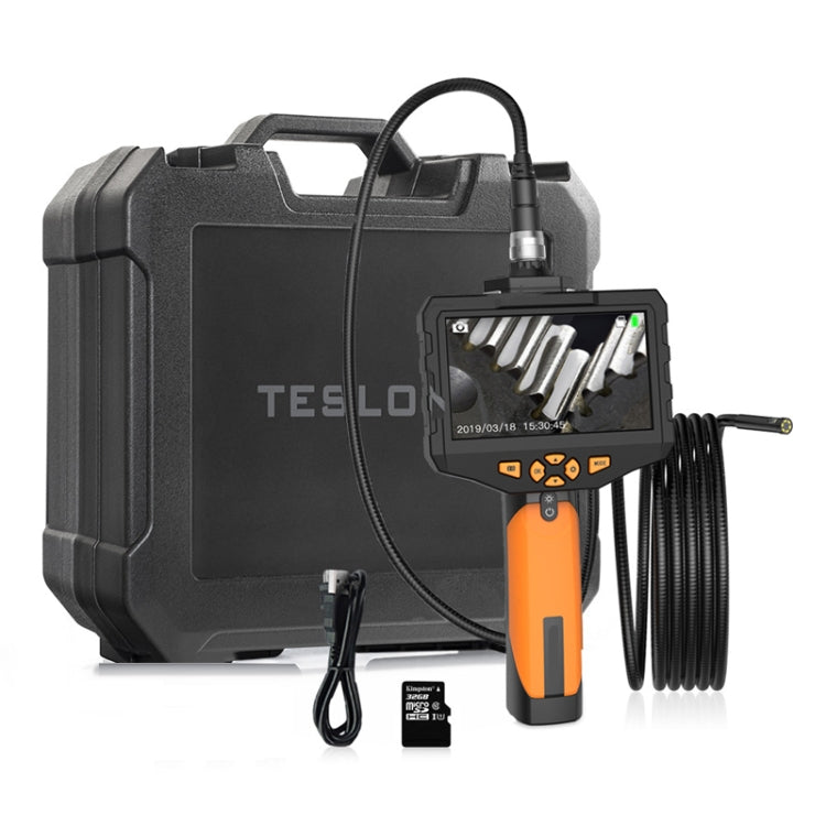 Teslong NTS300 5.5mm-3M  Dual Lens Waterproof 5 Inch HD Industrial Borescope Auto Repair Tools, 5.5mm Dual Lens / 3m