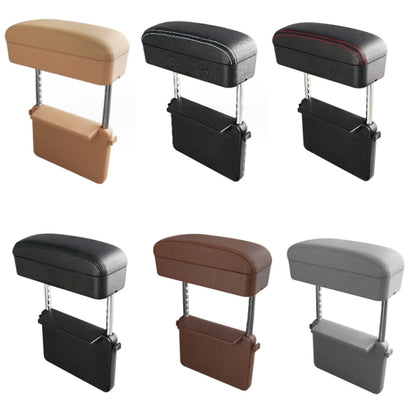 Car Wireless Charging Armrest Box Multifunctional Seat Crack Storage Box, Beige, Black White Line, Black Red Line, Black Line, Brown, Grey