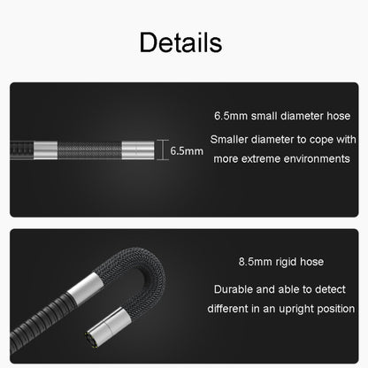 TESLONG TD500 8.5mm Lens HD 5 Inch Large Screen 360 Degree Dual Steering Borescope Industrial Components Overhaul, 8.5mm Single Lens