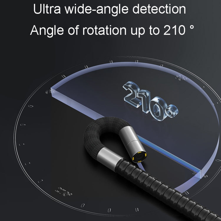 TESLONG TD500 8.5mm Lens HD 5 Inch Large Screen 360 Degree Dual Steering Borescope Industrial Components Overhaul, 8.5mm Single Lens