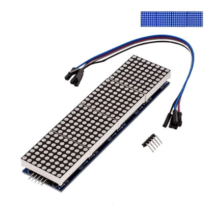 MAX7219 Point Battage Module LH Control Single-Chip Module 4 In 1 Display With 5P Cable, Red Light, Green Light, Blue Light
