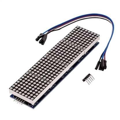 MAX7219 Point Battage Module LH Control Single-Chip Module 4 In 1 Display With 5P Cable, Red Light, Green Light, Blue Light