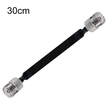 Window/Door Pass Through Flat RF Coaxial Cable UHF 50 Ohm RF Coax Pigtail Extension Cord, 20cm, 30cm, 40cm
