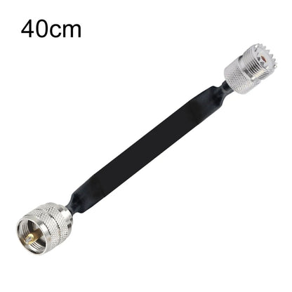 Window/Door Pass Through Flat RF Coaxial Cable UHF 50 Ohm RF Coax Pigtail Extension Cord, 20cm, 30cm, 40cm