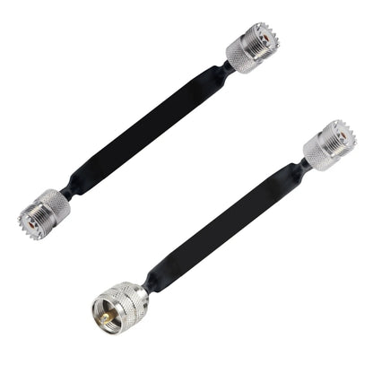 Window/Door Pass Through Flat RF Coaxial Cable UHF 50 Ohm RF Coax Pigtail Extension Cord, 20cm, 30cm, 40cm